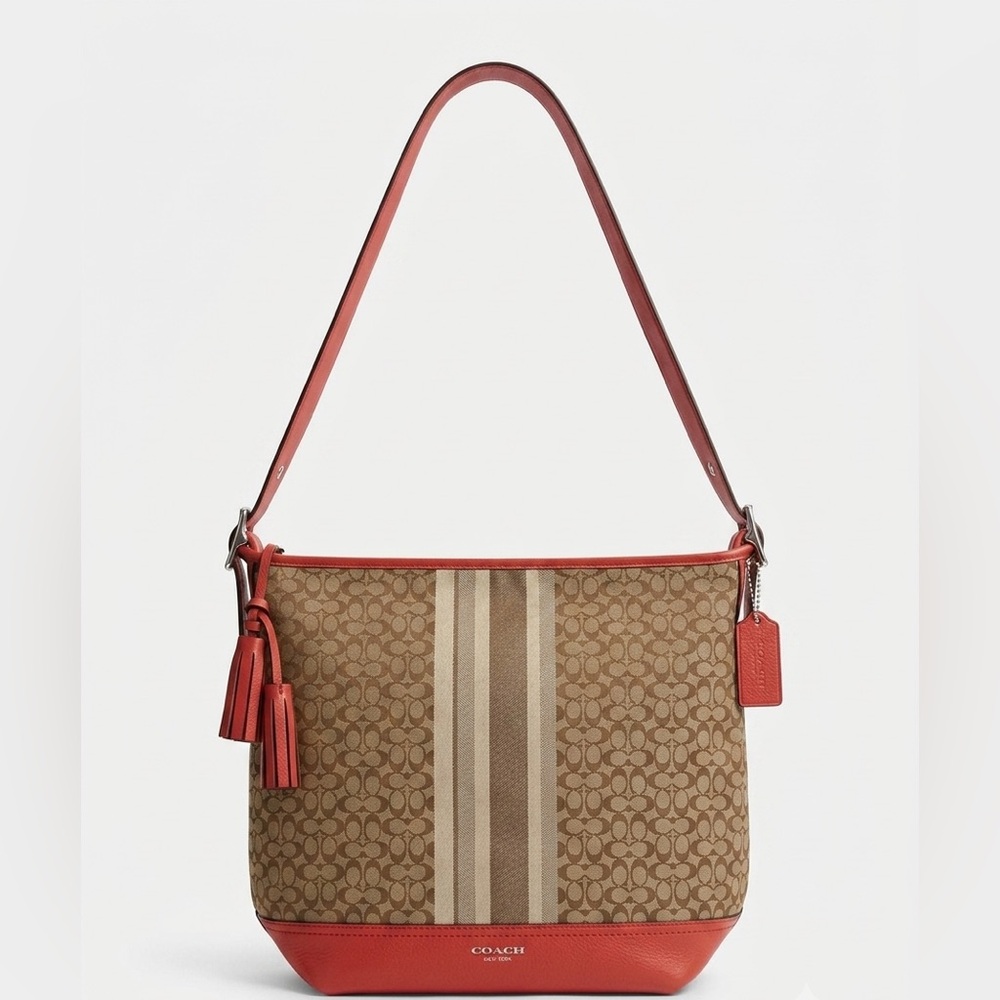 Coach Legacy Signature Stripe Bag